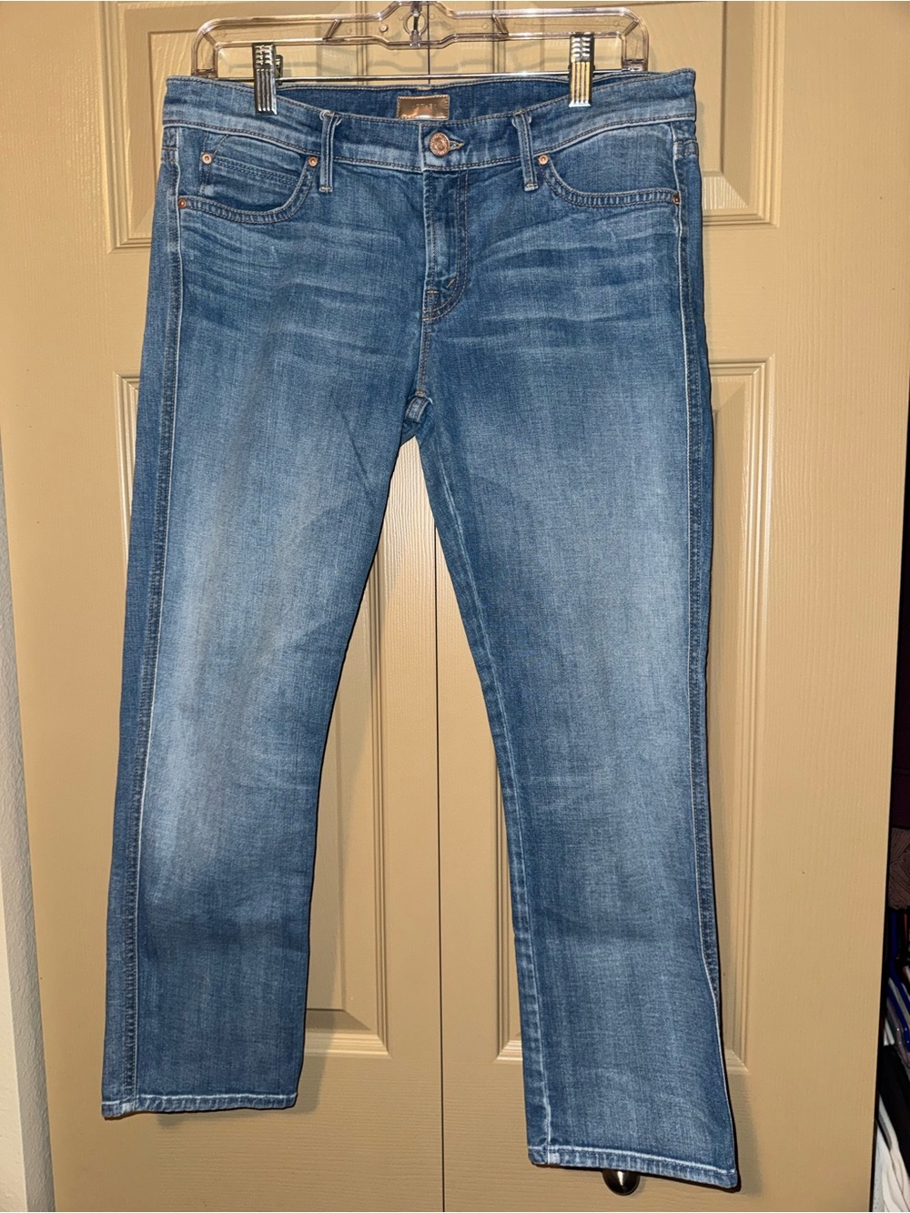 Mother Denim - Rascal Crop Tickle Fights Size 29 (Straight Leg)